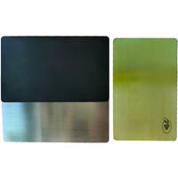 1PC 13.56MHZ 504 Byte Smart NFC Business Card Premium Customized Logo Printed on Metal Side Stainless Steel NFC Cards