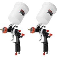 AEROPRO 2 PACK A610 LVLP Spray Gun Automotive Professional 1.3、1.4、1.5、1.7、2.0mm Nozzle Paint Gun Airbrush R500 For Cars