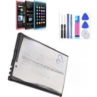 Mobile, SmartPhone Battery 3.7V/1250mAh BV-4D for Nokia 808,808 PureView, Lankku, N9