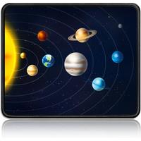 EXCO Gaming Mouse Pad Small with Stitched Edge Smooth Cloth Office Cute Mousepad Non-Slip Rubber Base for Computer Laptop