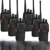 6pcs Baofeng BF-888S 5km Long Range Walkie Talkie UHF 400-470MHz Ham Two Way Radio Channel 16 for self-driving travelling