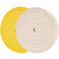 2Pcs Polishing Discs Polishing Wheel Kit 150mm Polishing Wheel Set for Table Buffer Polisher with 12.7mm Mandrel Hole