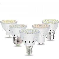 LED E27 Lamp GU10 Spotlight Bulb E14 Warm White Light B22 LED Bulb AC 220-240V For Home Living Room Bedroom Study Chandeliers