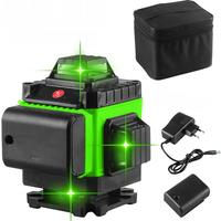 Laser Level 360 Self Leveling, 4x360 4D Cross Line Laser, Green Laser Level Lines Tool, Self Leveling Laser Level，With Toolbag