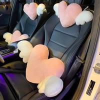 New Love Neck Pillow Seat Back Pillow Lumbar Support Cushion Heart-Shaped Car Headrest Plush