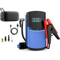 4 in1 Car Jump Starter Emergency Air Pump 150PSI Air Compressor 12000mAh Peak Current 1000A Starter
