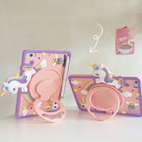 Cartoon Unicorn Kids Bubble Funda Case iPad 10.9 10th 10.2 9 8 7th Gen Case Kids Cover for iPad Air 1 2 3 4 5 Pro 11 2022 2021