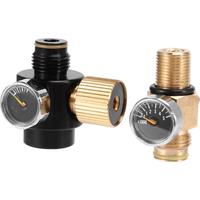 PCP Air Tank Cylinder Regulator Adjustable Pressure 0-2800Psi & HPA Tank Pin Valve 300Bar M18X1.5