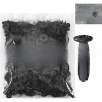 Universal Car 8mm Hole Plastic Rivets 1000/50 Fastener Push Clip Black Bumper Door Trim Panel