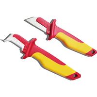 Electrician Knife Insulated Cable Stripping Snips Straight Curved Hook Fixed Blade Wire Stripper Peeling Hand Tool