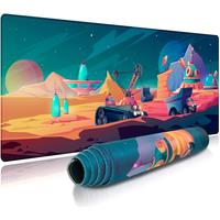 EXCO Large Gaming Mouse Pad Extended Computer Desk Mat Big Keyboard Mousepad with Stitched Edge Non-Slip Base for Gamer Office