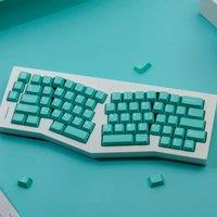 JCM Cherry Profile PBT Material Double Shot Keycaps Tifiny Blue TKL Mechanical Keybaord Alice Key Cap For Magnetic Switches