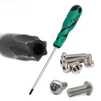 LAOA 1pc Torx Screwdriver S2 Alloy Steel Hexagonal Screwdriver with Medium Hole T6/T7/T8/T9/T10/T15/T20/T25/T30