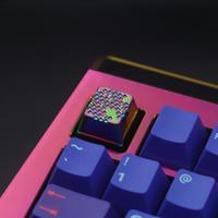 Handmade Keycap Individual Metal Aluminum Alloy Material Prism Art Mechanical Keyboard Key Cap