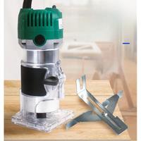 Wood Router Tool Combo Kit Electric Woodworking Machines Power Carpentry Manual Trimmer Tools With Milling Cutter
