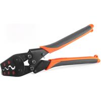 Non Insulated Terminal Crimper, AWG 22-6 Ratchet Wire Crimper Tool for Battery Cable Terminal,