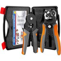 Ferrule Crimping Tool for Insulated/Uninsulated Ferrule Terminal, with Wire Ferrules and