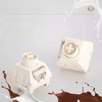 Kailh BOX Raw Coconut Latte Switch Silent Ice Cream Mechanical Keyboard Switches Linear RGB 5pins 45g Pre-Lubed For Gaming Gamer