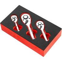 Mini Spanner Ratchet Wrench 1/4 3/8 1/2 Inch Drive Stubby Ratchet Set Quick-Release Head 72-Tooth Square Head Spanner
