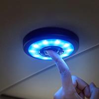 Car Roof LED Reading Light Wireless Portable Auto Interior Lamp USB Charging Touch Type Magnet Ceiling Car Night Light Universal