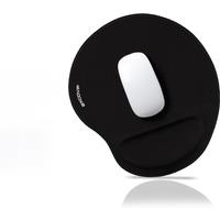 EXCO Ergonomic Mouse Pad with Memory Foam Wrist Support Rest Stitched Edge Comfortable Office Mousepad Non-Slip Rubber Base