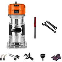 Woodworking Electric Trimmer Wood Milling Engraving Slotting Trimming Machine Hand Carving Machine Wood Router