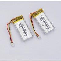 2pcs 3.7V 600mAh 2.22Wh 702040 Thermistor NTC 3 Wires JST 3Pin 1.0mm Plug Li-Polymer Rechargeable Li Battery For GPS Car Camera