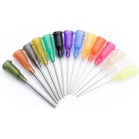 10G-30G 25mm Dispensing Needle 1 Inch Stainless Steel Dispensing Needle Spiral Mouth Glue Needle for Filling E-liquid and Glue