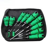 LAOA Screwdrivers Sets With Magnetizer Canvas Bag Cr-V Screw Driver Slotted and Phillips