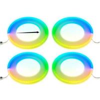 15CM Symphony Speakers 64-color RGB Car Accesorries Car Ambient Lights Speakers for Vehicles Decorative Lights Speakers