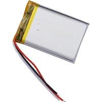 3.7V 1200mAh 4.44Wh JST 3Pin NTC Thermistor Li-Polymer Replacement Lipo Rechargeable 3 Wires Battery 603450 For GPS Camera LED