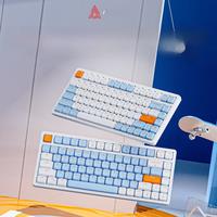AJAZZ AK832 RGB 83 Keys Bluetooth Gaming Mechanical Keyboard Hot Swap Keyboard Wireless 2.4G USB