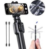 Type-C 360 Two-Way Rotary Articulating Endoscope Camera HD 1080P Car Inspection Industrial
