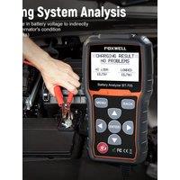 FOXWELL BT705 Car Battery Tester 12v 24v Heavy Duty Truck Cranking Charging System Check 100-2000CCA Battery Load Analyzer