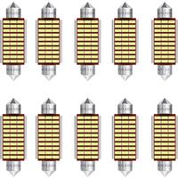 10PCS Festoon 31mm 36mm 39mm 41mm Car Led c5w c10w 3014 18SMD Canbus Car Interior Lighting Dome Lamp Reading Light 12V White