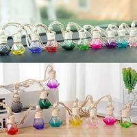 Auto Aromatherapy Fragrance Pendent Bottle Perfume Diffuser Automotive Decoration Car Hanging Glass