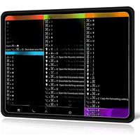 EXCO Mac OS Shortcuts Mouse Pad with Stitched Edge Non-Slip Rubber Base Office Mousepad Small for Laptop Computer Home Portable