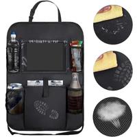 Auto Storage Pockets Cover Car Backseat Organizer with Touch Screen Tablet Holder Car Seat Back Protectors Car Accessories