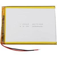 3.7V 3000mAh 11.1Wh Rechargeable Li-Polymer Li Lithium Battery JST 2Pin 1.0/1.25/1.5/2.0/2.54 4070100 For GPS Bluetooth Speaker