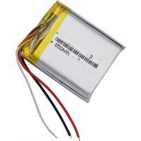 3.7V 850mAh 3.14Wh Li-Polymer Replacement Li Lipo Rechargeable JST 3Pin NTC Thermistor 3 Wires Battery 803035 For GPS Camera LED