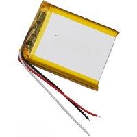 3.7V 1600mAh 5.92Wh 3 Wires JST 3Pin NTC Thermistor Li-Polymer Replacement Lipo Rechargeable Battery 604050 For GPS Camera LED