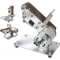Mini Electric Belt Sander Multifunctional Belt Grinder 7 Speeds 100V~240V DIY Polishing Grinding