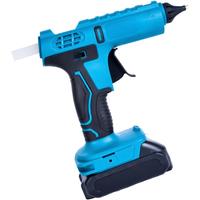 18V Cordless Electric Hotmelt Glue Gun for Gluing Objects and Advertising Installations, with 2x11mm