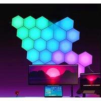 RGB Touch Led Wall Hexagon Light Bluetooth APP Control DYI Shape Rhythm Of Music Computer Game Room Decoration Night Ligh