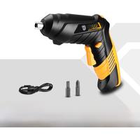 DEKO DKCS3.6F1 Mini Cordless Electric Screwdriver, Rechargeable Battery Double Handle Woodworking
