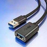 JEYI USB Extension Cable, USB 3.0 GEN1 5G Extend Male to Female Cord, Fast Data Transfer Compatible Keyboard, Mouse, Flash Drive