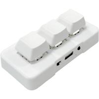MK321BT 3-Key Mini Customized Mechanical Keyboard Blue Switch USB+BT Dual-Mode Connection for Game