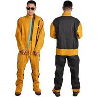 Workplace Safety Clothing Cowhide Welding Work Argon Arc Welding Long Sleeve Protective Anti Arc Splash Cowhide Clothing Suit