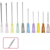 30 PCS Pointed Dispensing Needles Stainless Steel Injection Needles Transparent Syringe Bayonet Needles With Transparent Caps