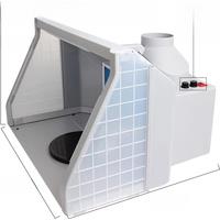 Hobby Airbrush Spray Booth Filter Set for DIY Airbrushing Modeling Arts Craft with LED Lights Painting Spray Booth Exhaust Fans